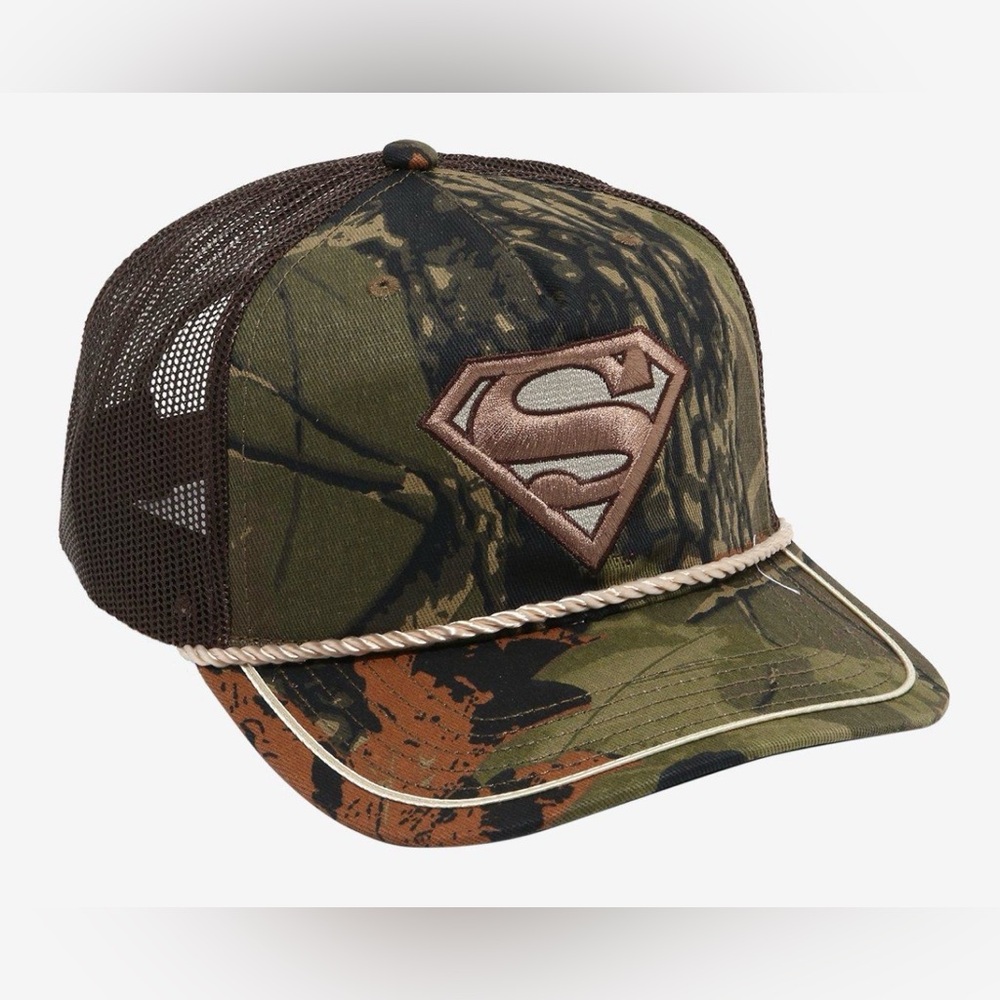 DC Comics Superman Logo Camouflage Trucker Hat